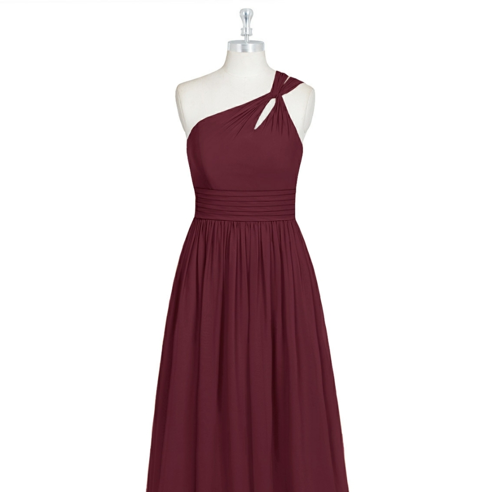 Azazie bridesmaid dress in Cabernet